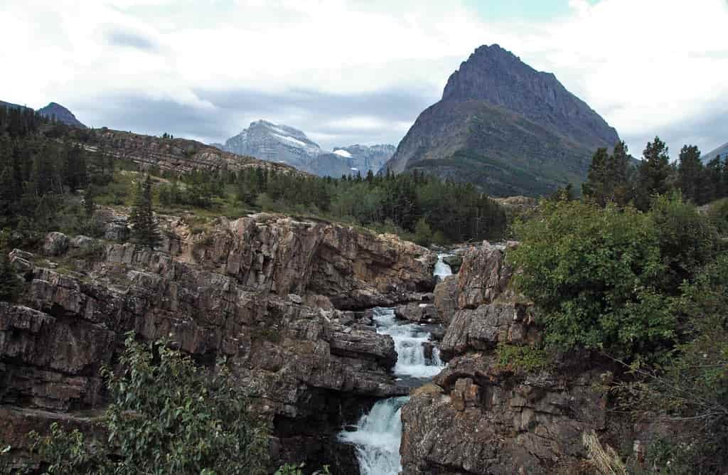 Waterfalls in Glacier National Park, Swiftcurrent Falls