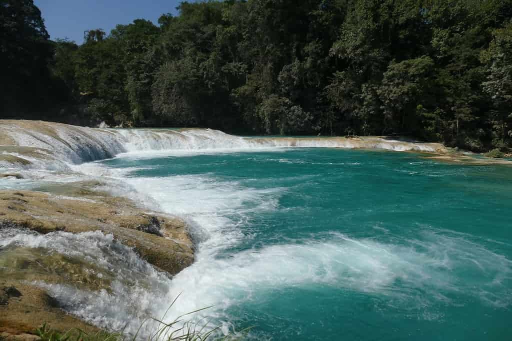 Waterfalls in Mexico, Agua Azul Waterfalls